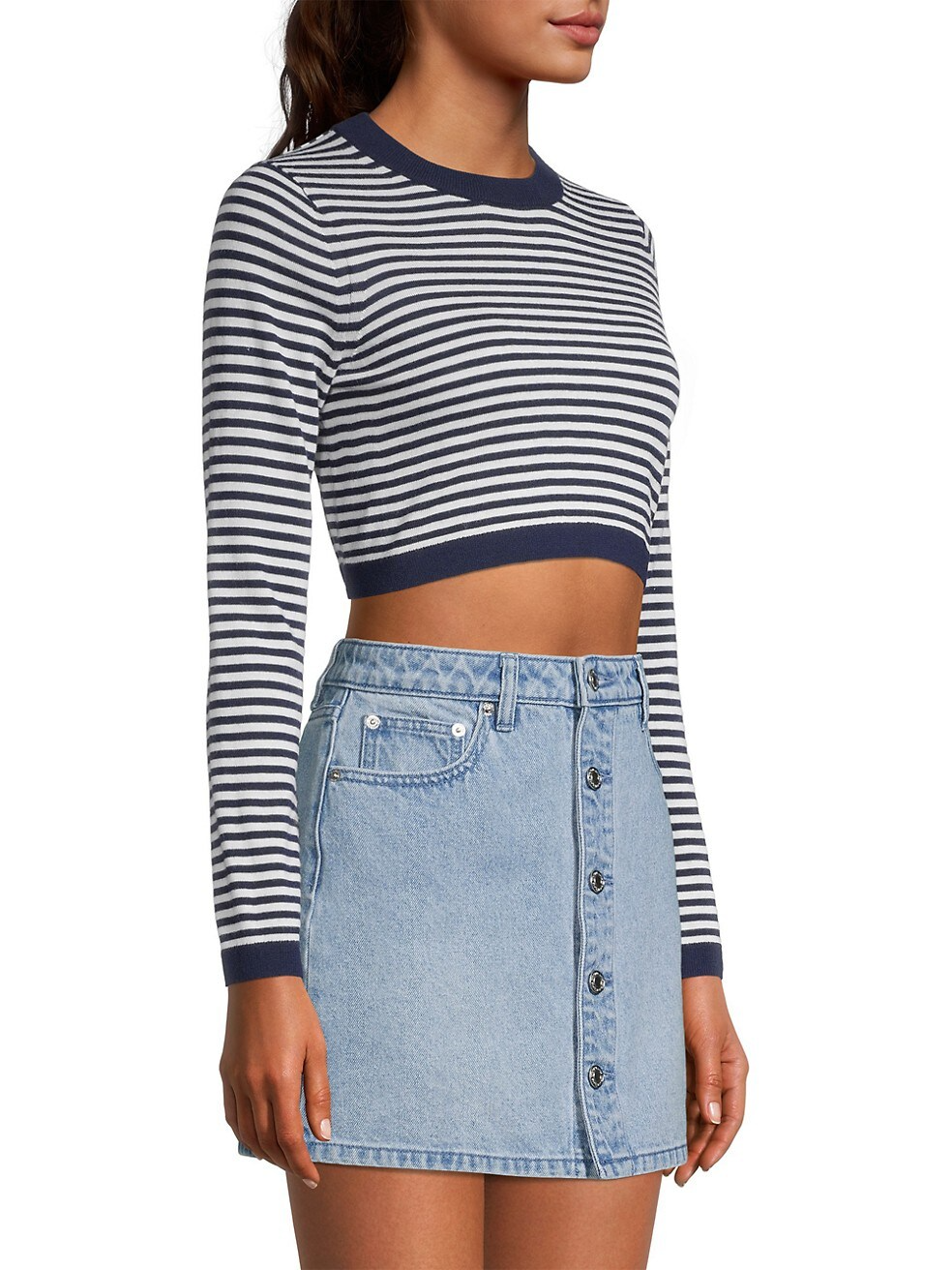 Michael Kors Boardwalk Stripe Long Sleeve Sweater