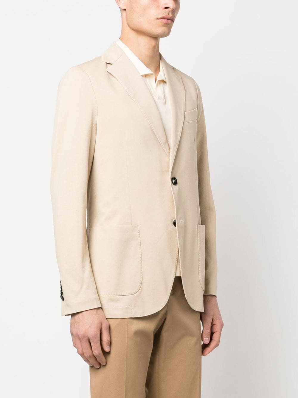 Circolo Cotton Stretch Single Breasted Blazer