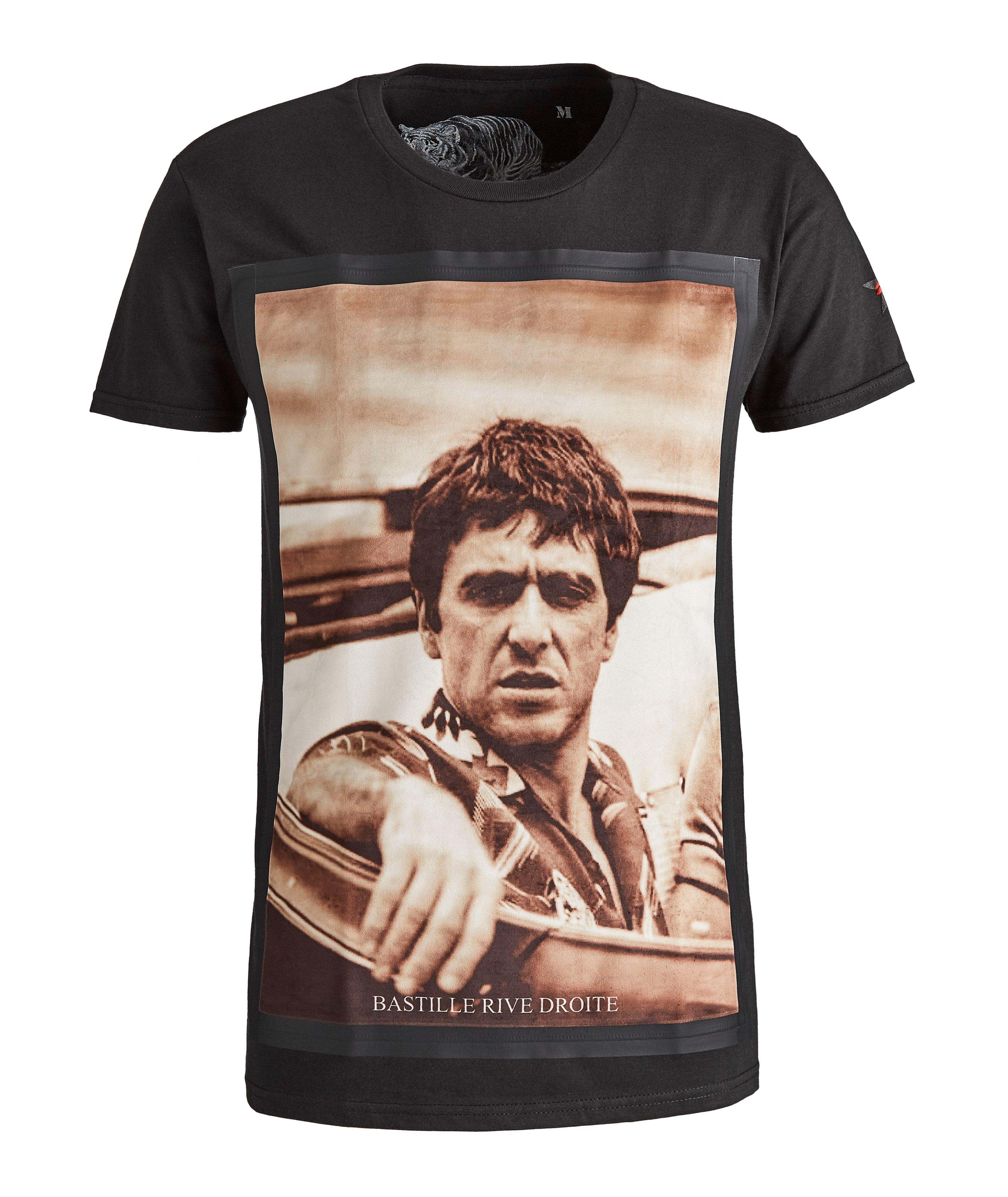 Bastille Mafia Print Cotton T-Shirt