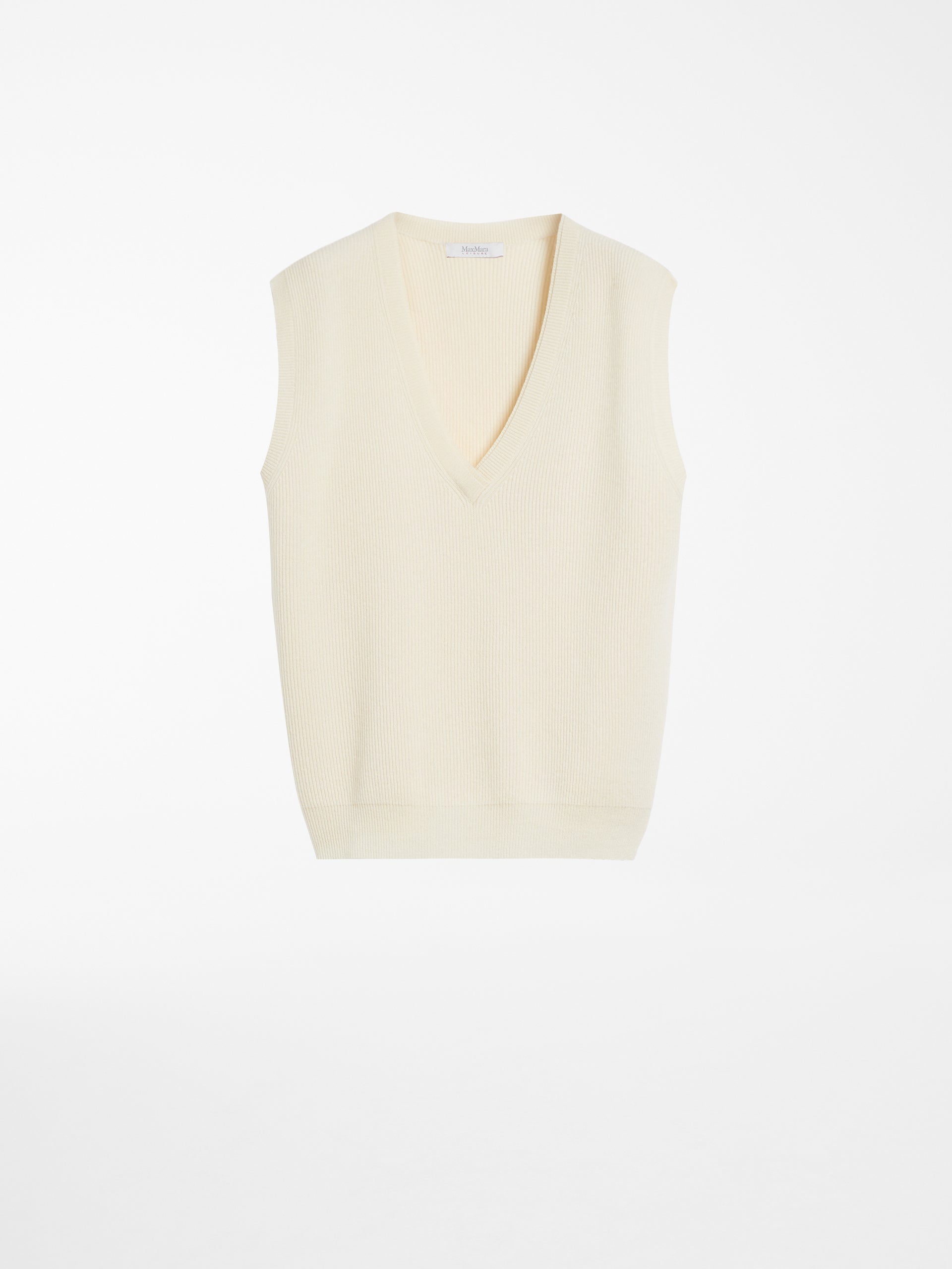 Wool and cashmere yarn gilet