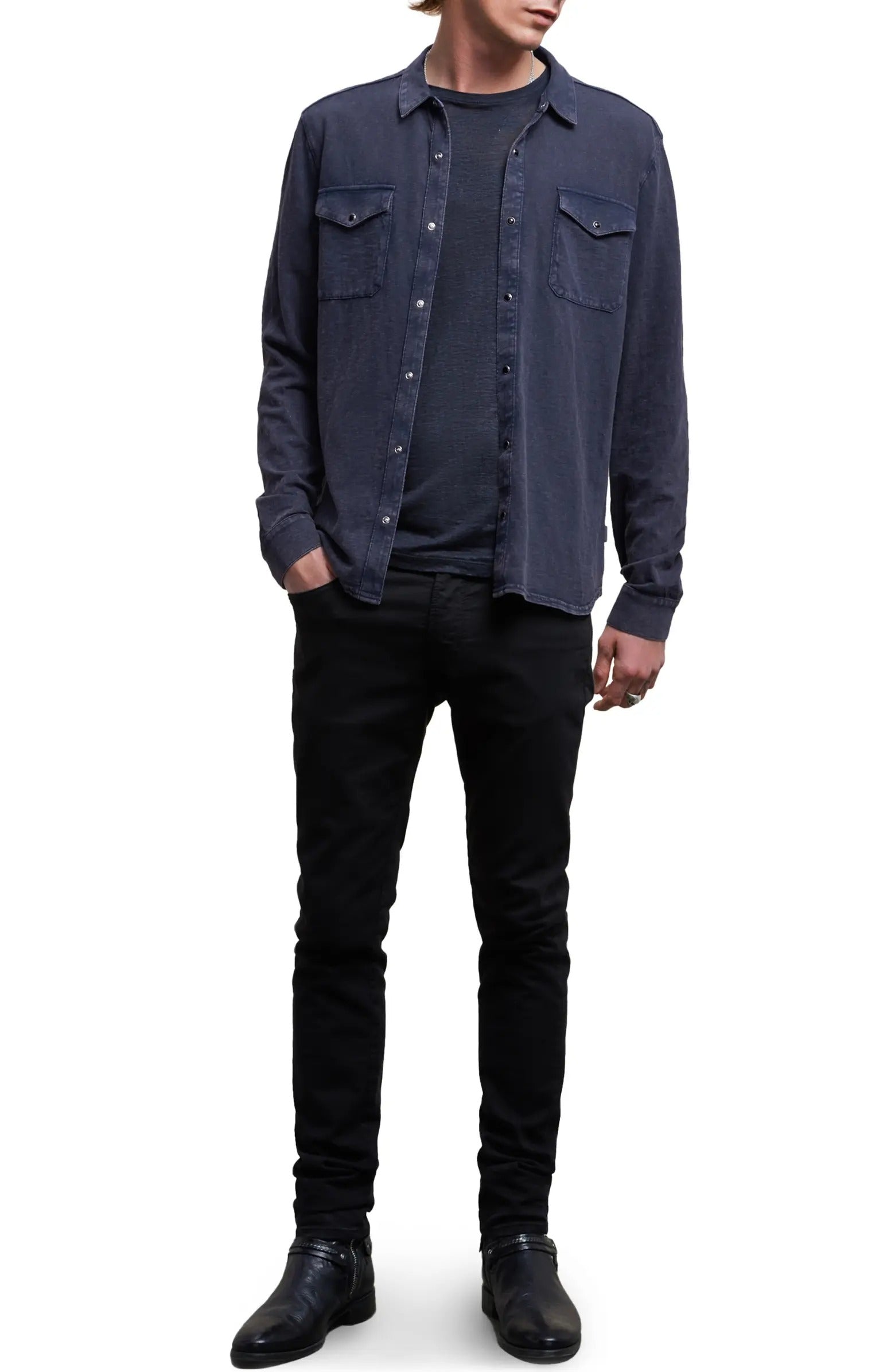 John Varvatos Arvon Western Shirt