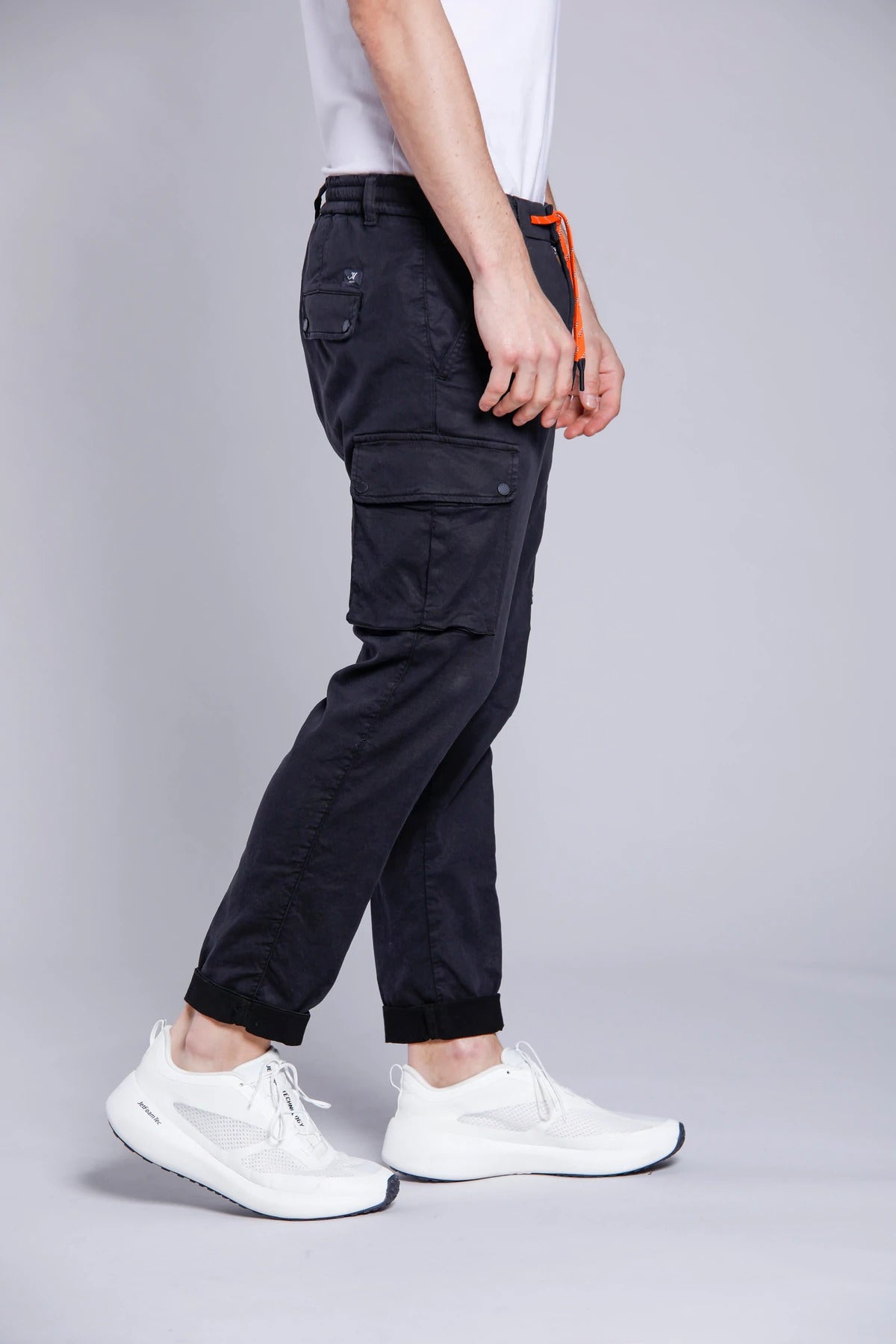 MASONS Cargo pants in stretch jersey Italian fit Chile athleisure