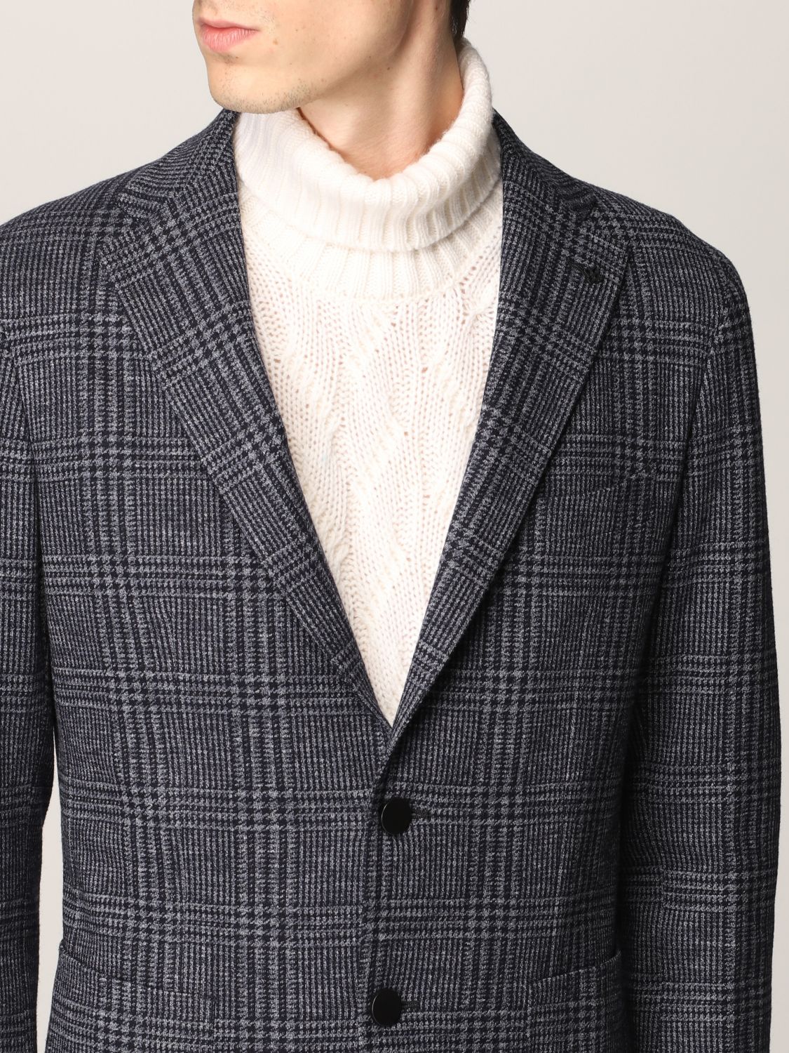 Tagliatore Prince of Wales Motif Blazer