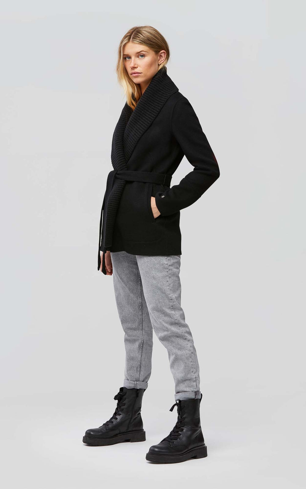 Soia & Kyo GABBY semi-fitted double-face wool coat