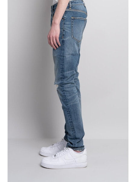 Neon Denim Brand Blue Vintage Repair Jeans