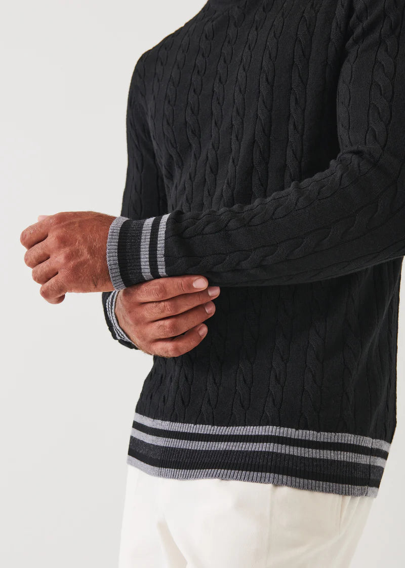 Patrick Assaraf Turtle-Neck Black Sweater