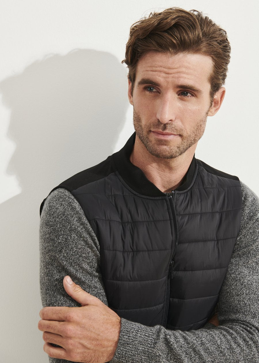 Patrick Assaraf Quilted Zip Vest