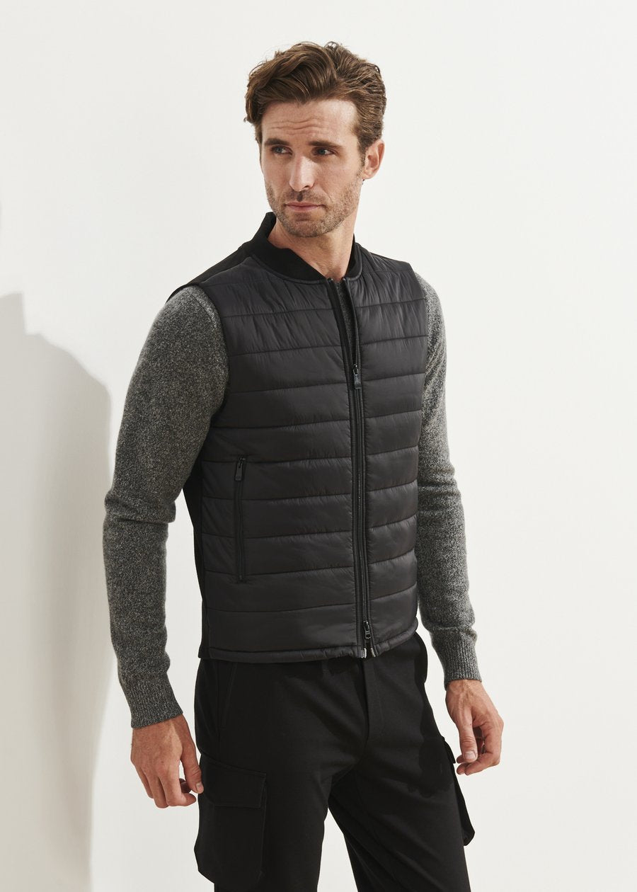 Patrick Assaraf Quilted Zip Vest