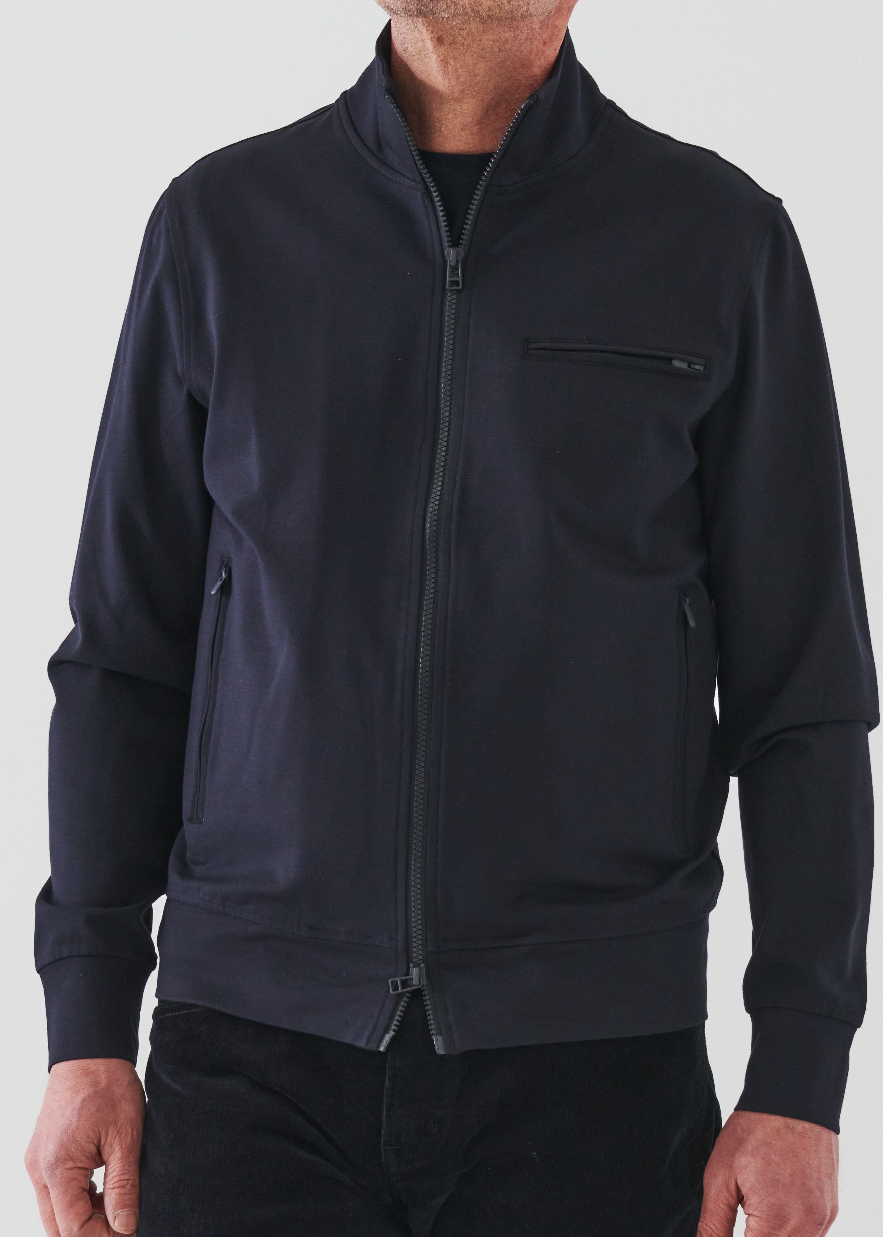 Patrick Assaraf Active Full Zip Track Jacket