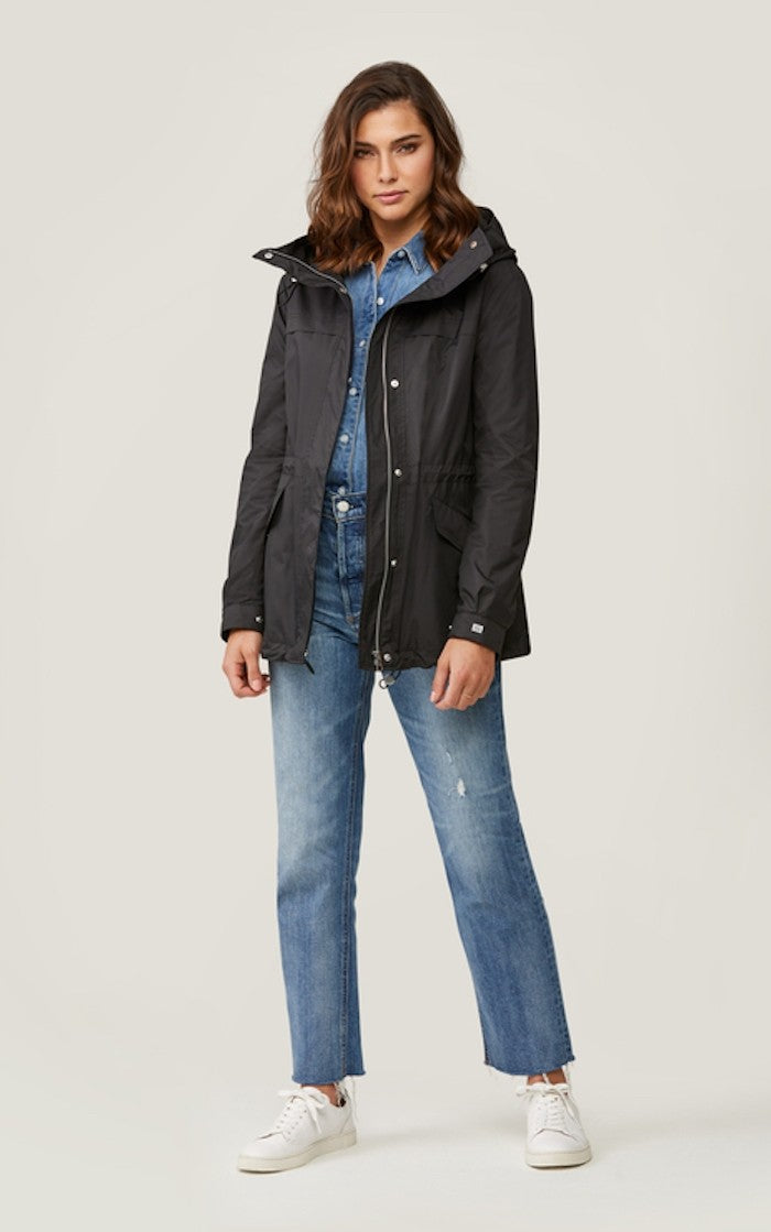 Soia & Kyo Joselyn Straight-Fit Water-Repellent Jacket in Black