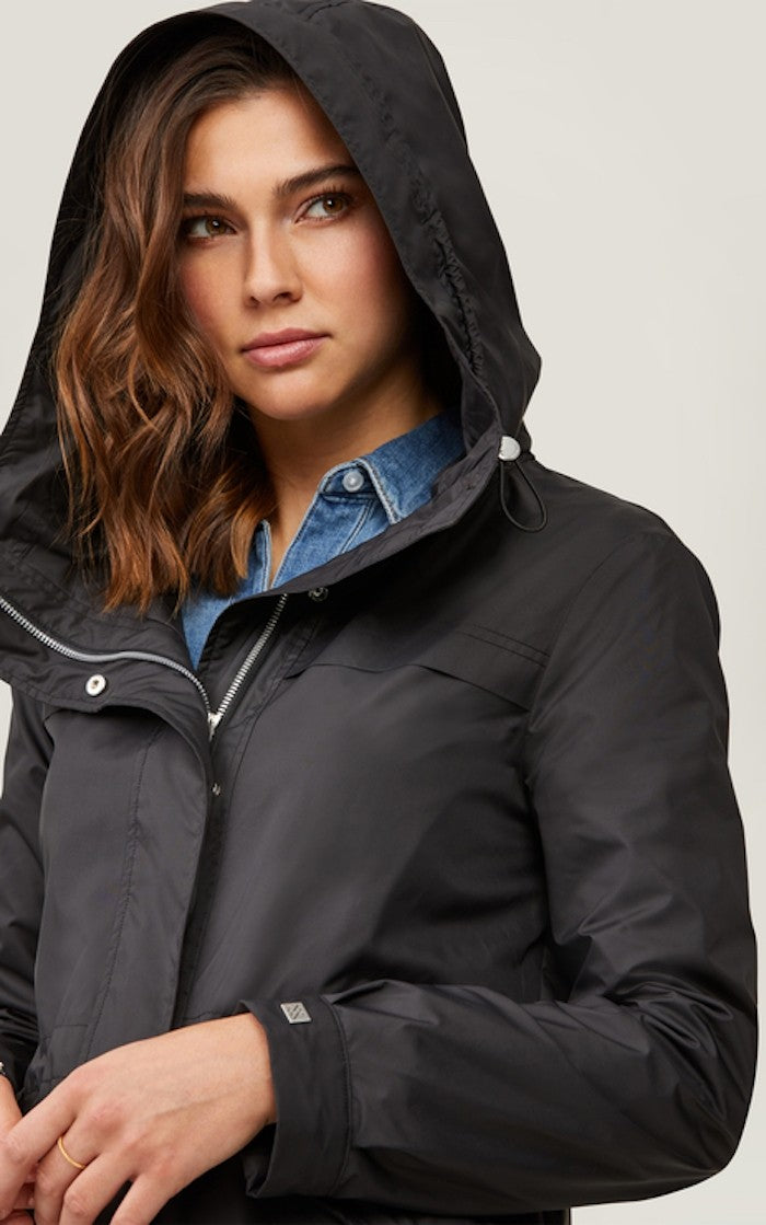 Soia & Kyo Joselyn Straight-Fit Water-Repellent Jacket in Black