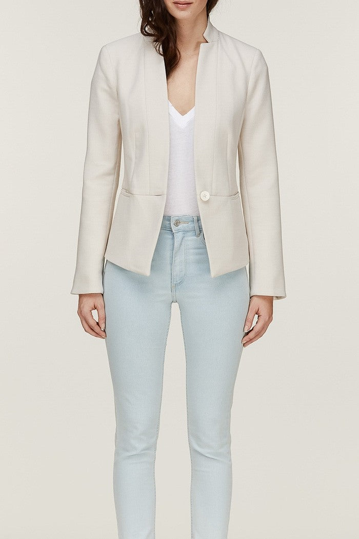 Soia & Kyo Taisia Slim fit Blazer in Pearl