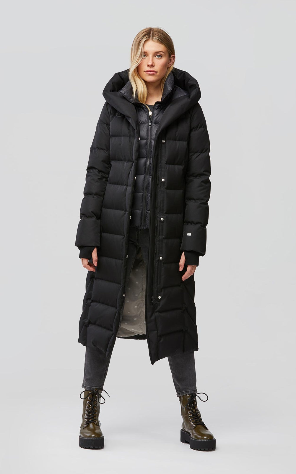 Soia & Kyo TALYSE maxi-length brushed down coat