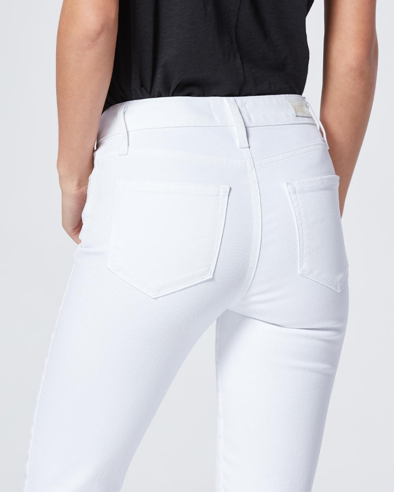 PAIGE Hoxton Crop in Crisp White