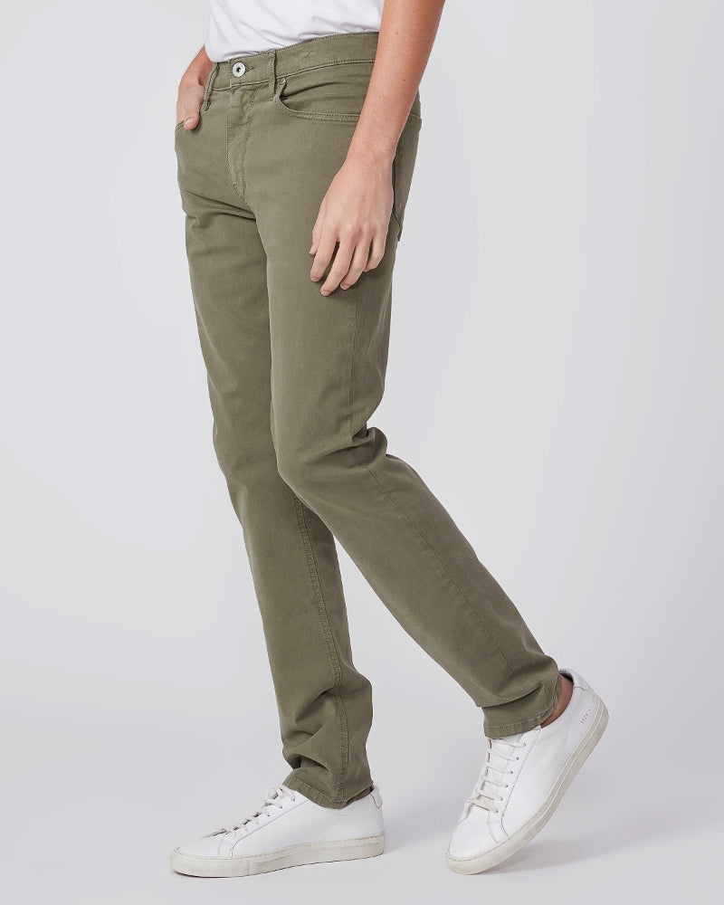 PAIGE Lennox Slim in Mossy Stone Twill