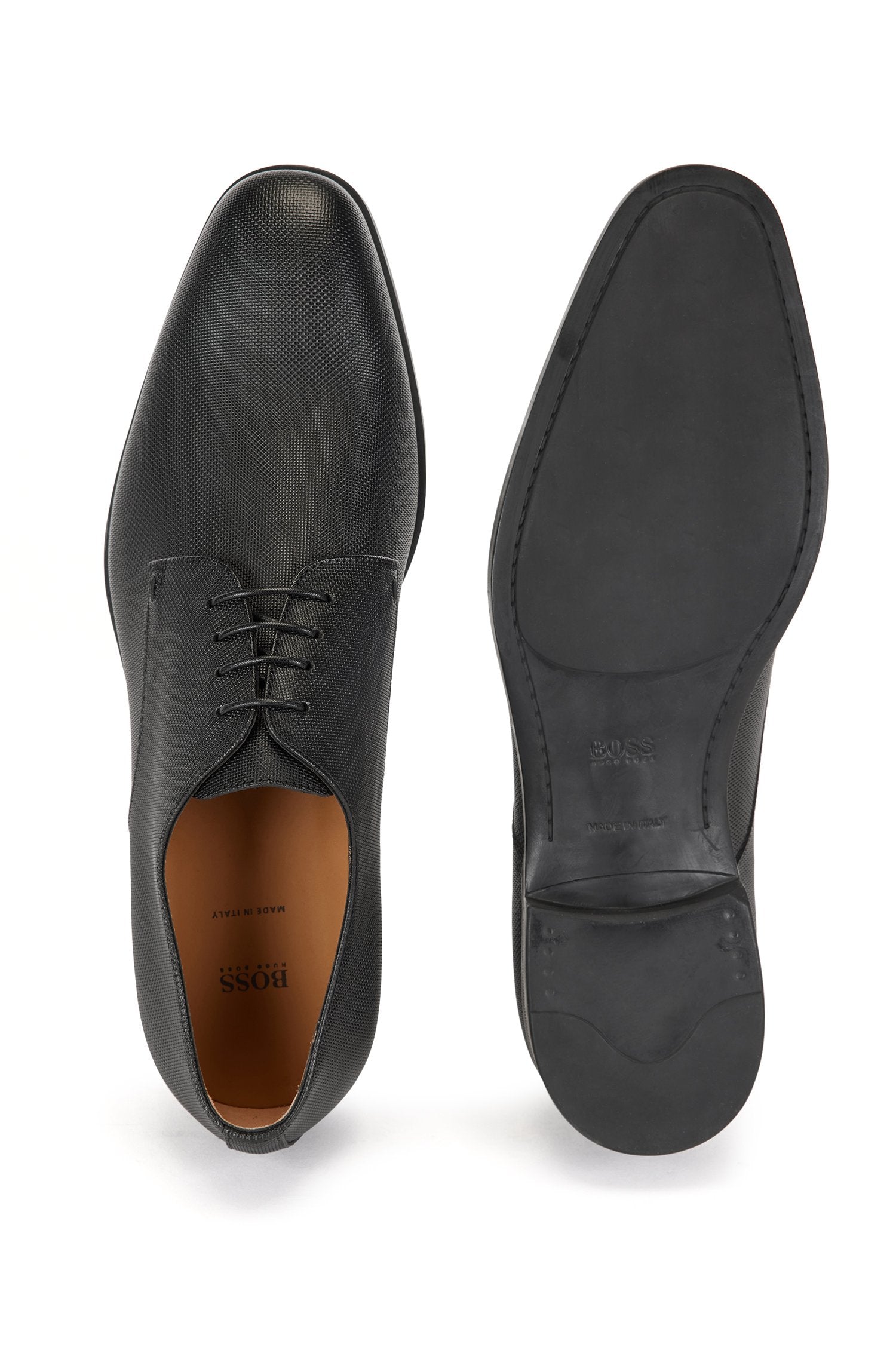 BOSS Kensington Derby Shoes in Embossed Leather