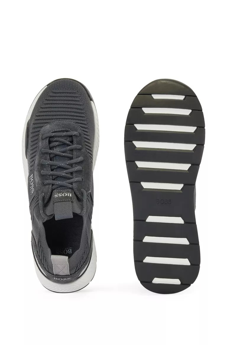 BOSS Titanium KNST1 sock trainers