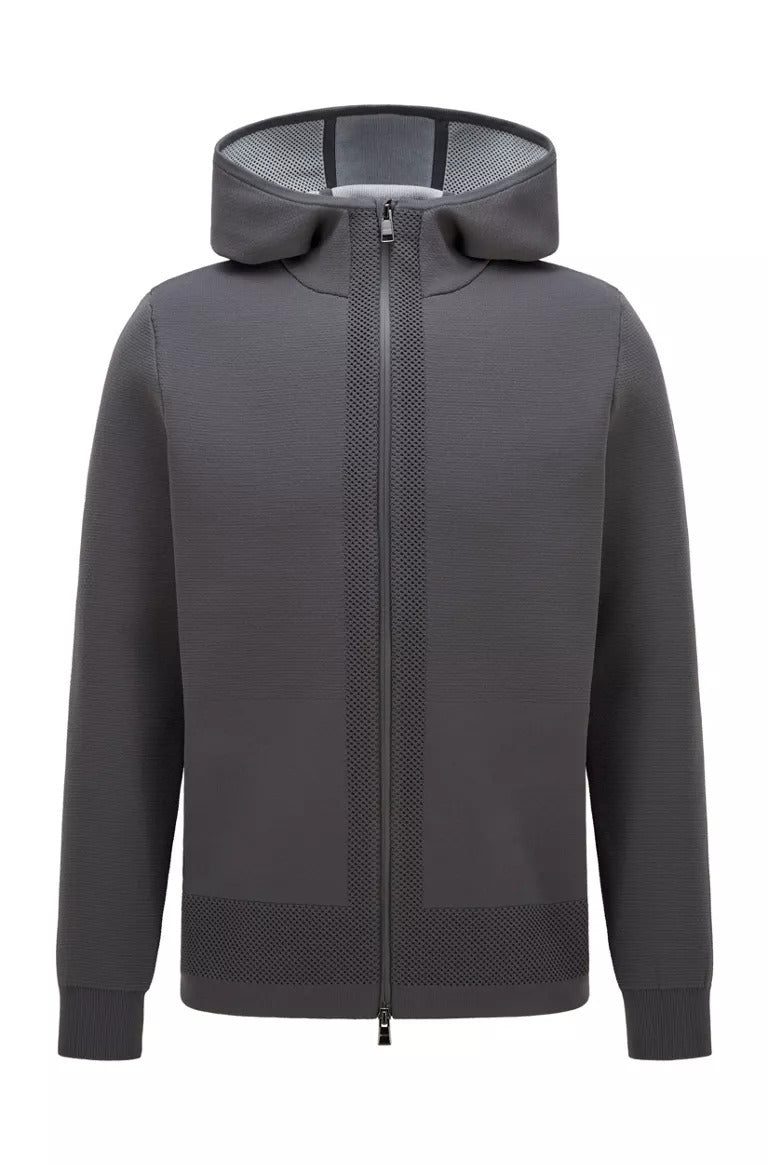 BOSS Ezeno regular-fit hooded jacket with mesh details