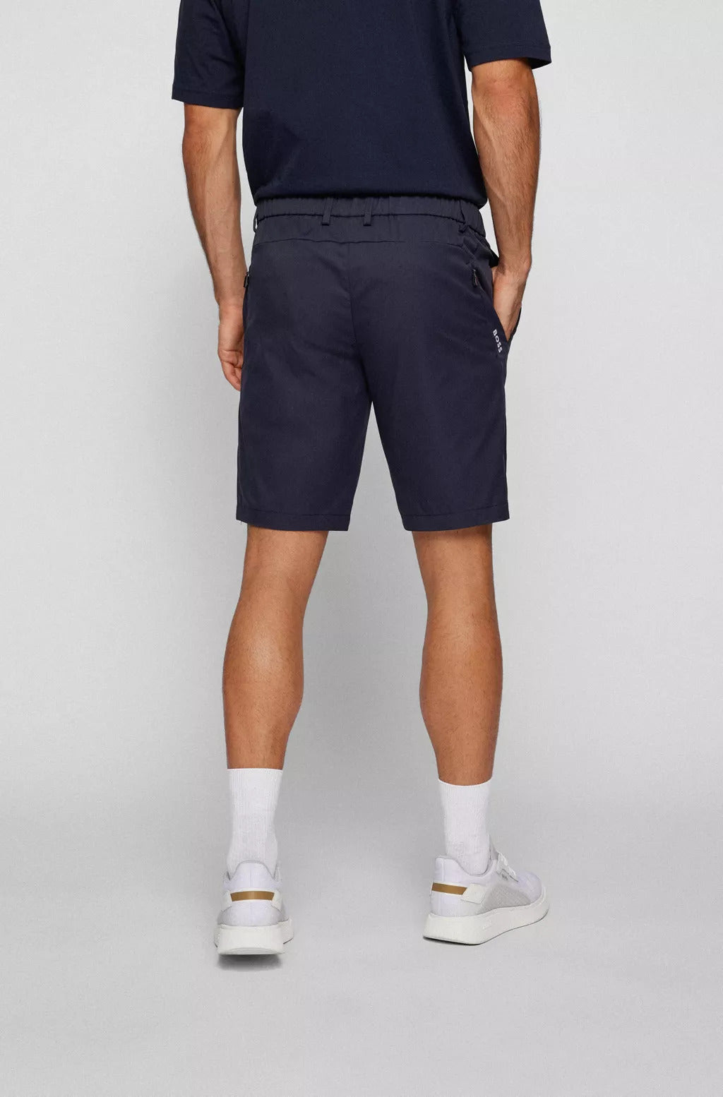 BOSS Litt slim-fit shorts in water-repellant stretch twill