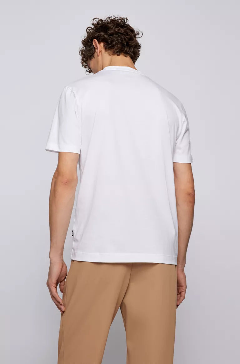 BOSS Thompson regular-fit logo T-shirt in cotton jersey