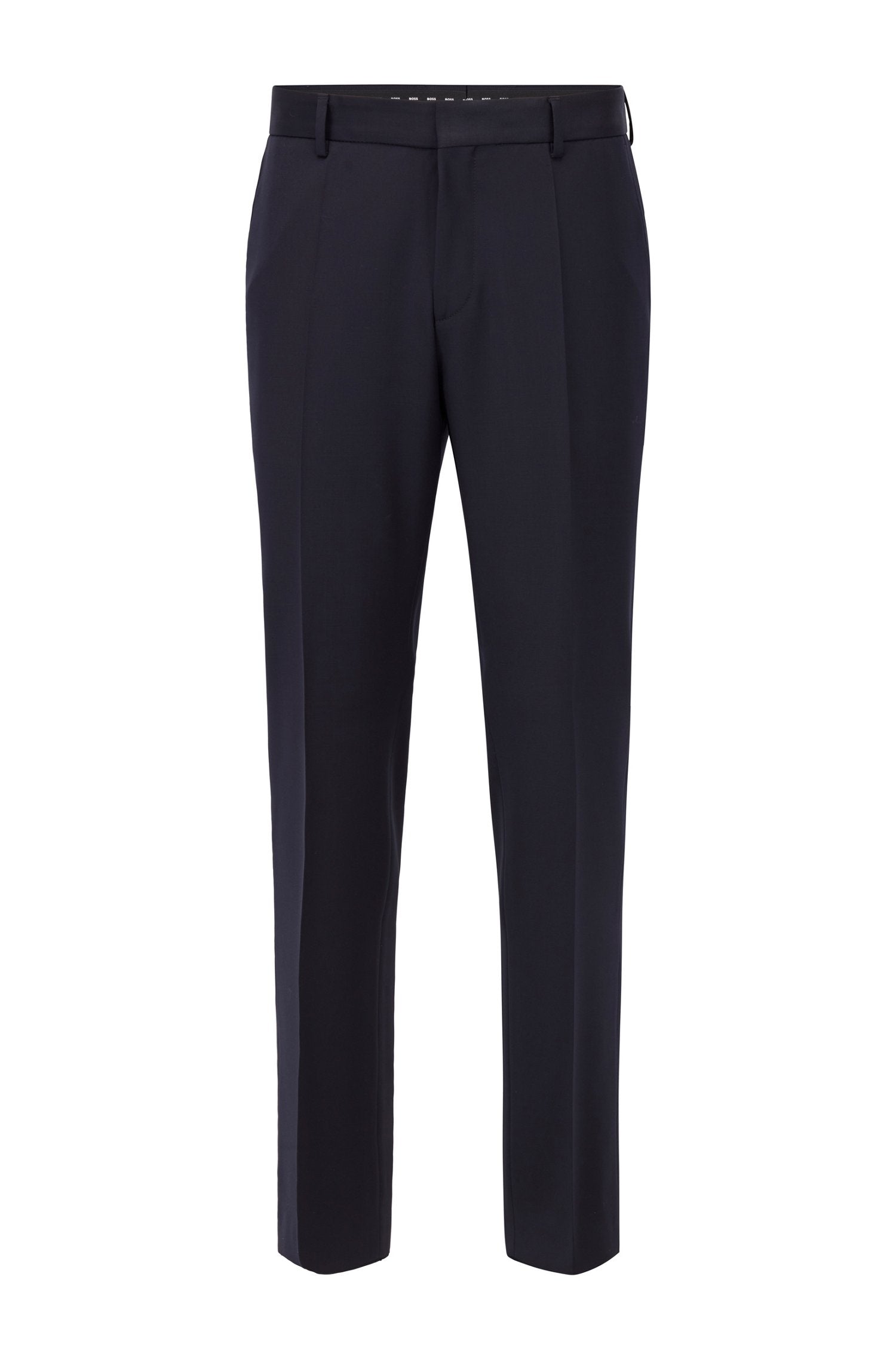 BOSS H-Genius formal trousers in virgin-wool serge