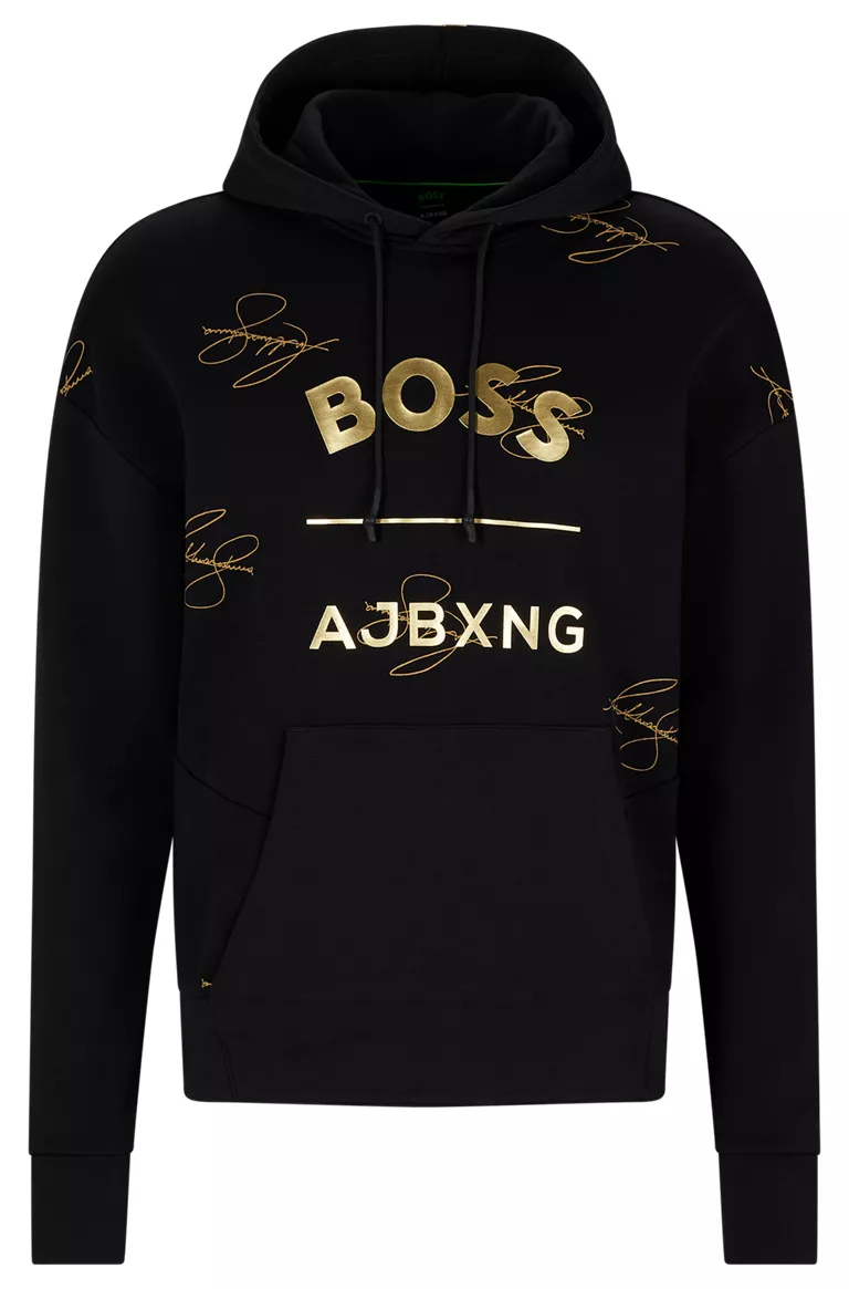 Boss Ajbxing organic-cotton relaxed fit hoodie