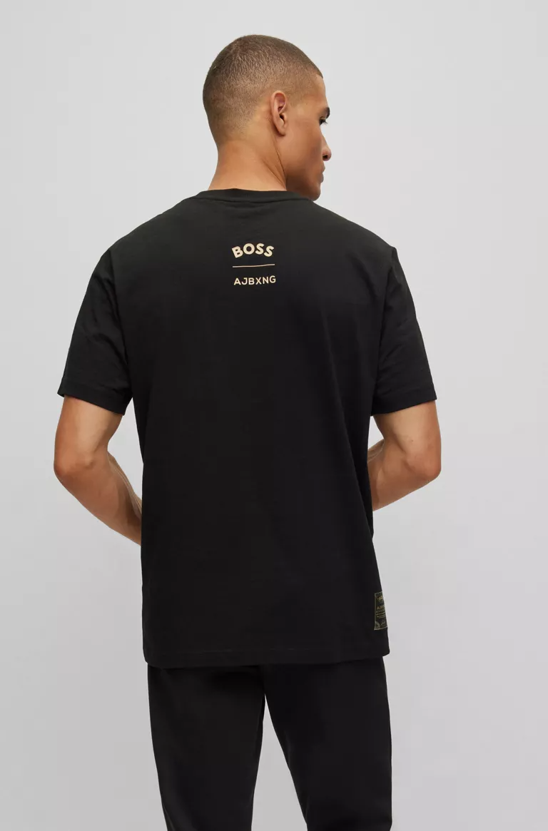 BOSS X AJBXNG COTTON-JERSEY REGULAR-FIT T-SHIRT