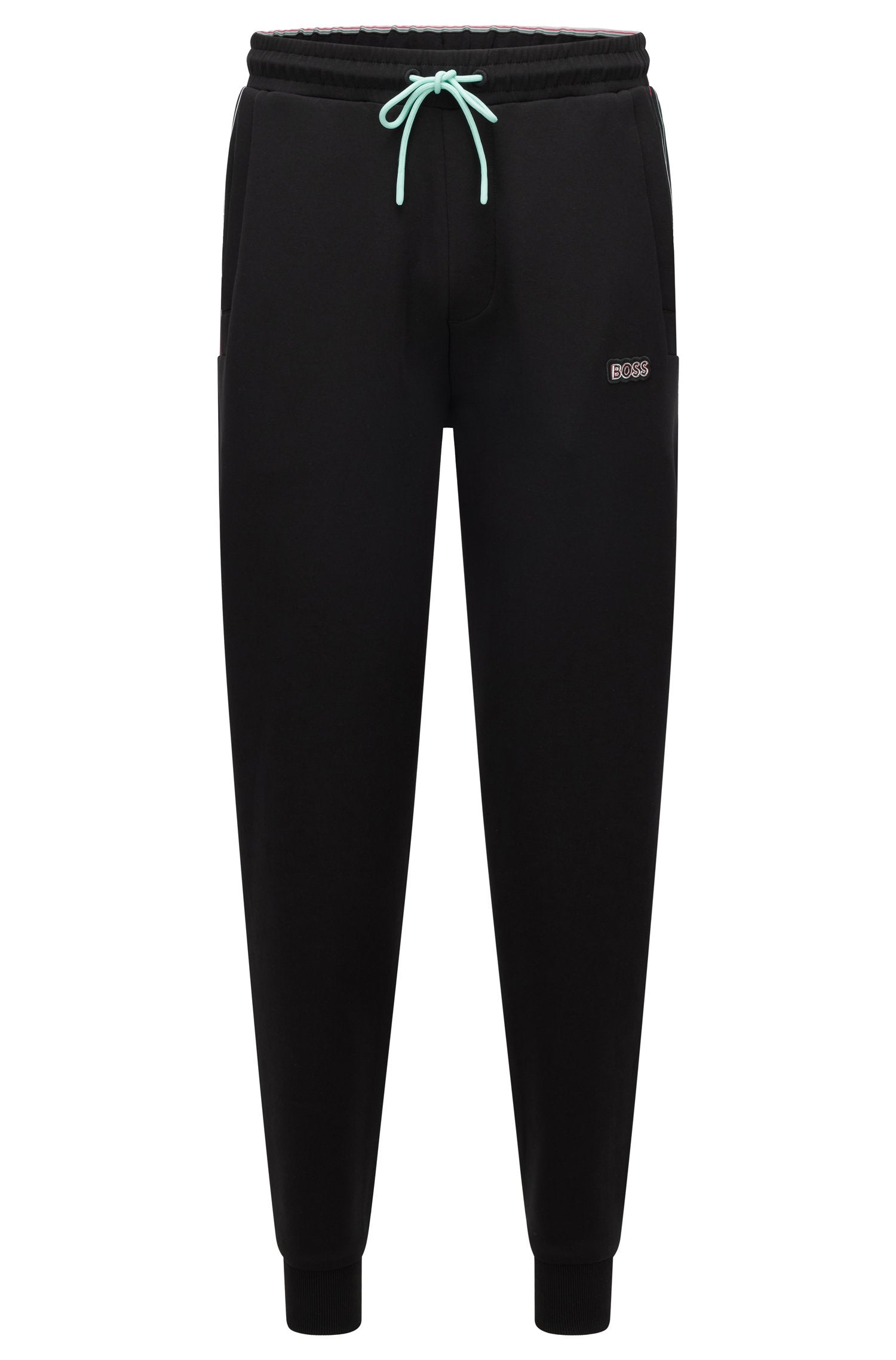 BOSS Hadiko Tracksuit Bottoms with Multi Colored Logo