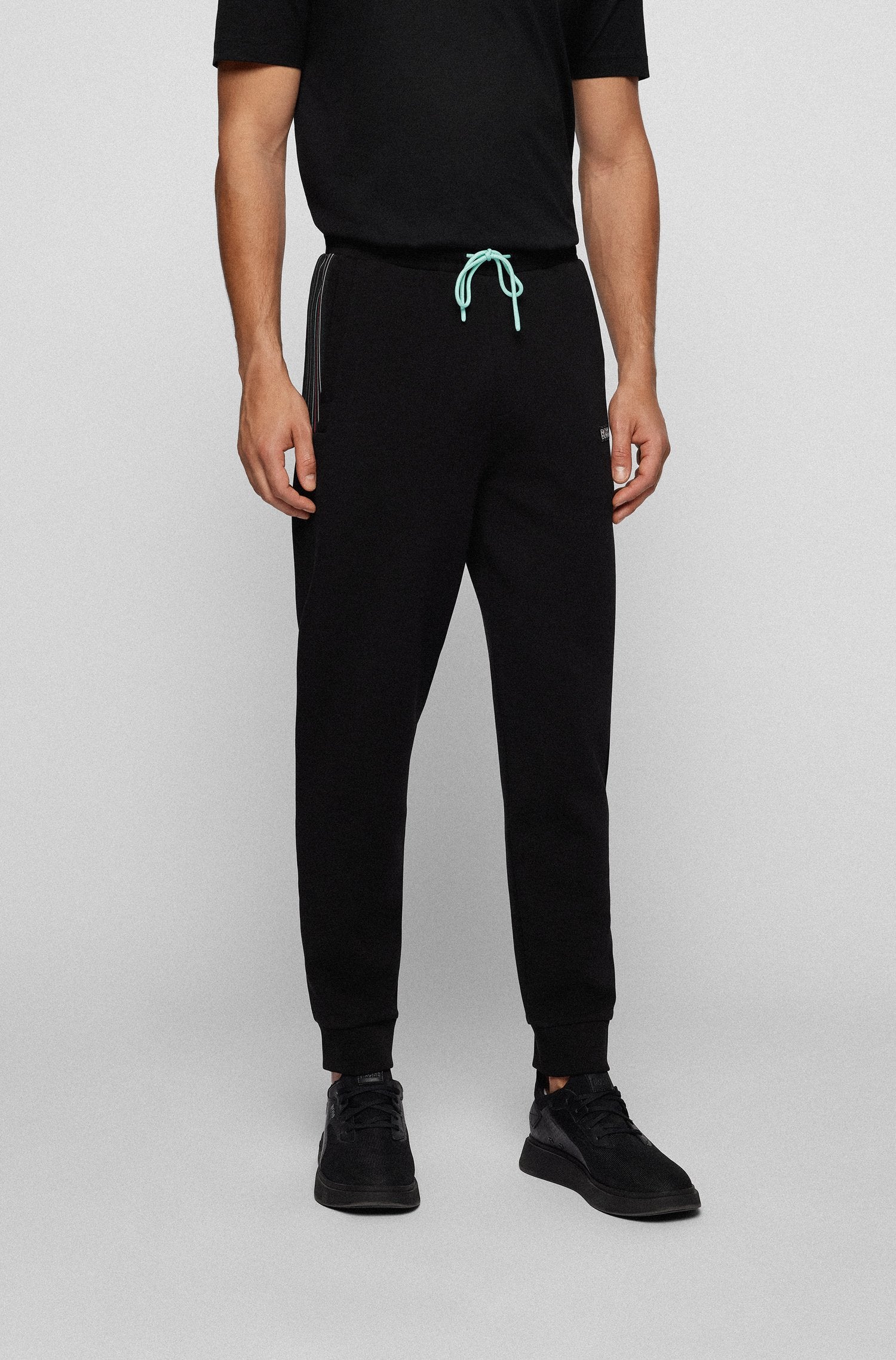 BOSS Hadiko Tracksuit Bottoms with Multi Colored Logo