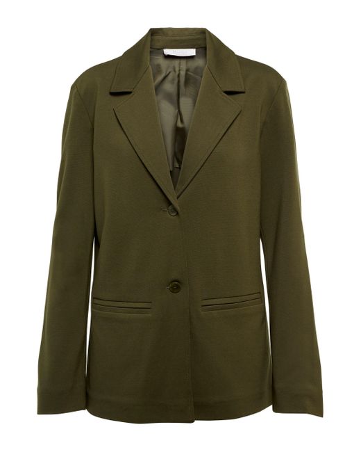 Max Mara Women's Green Leisure Cluny Jersey Blazer