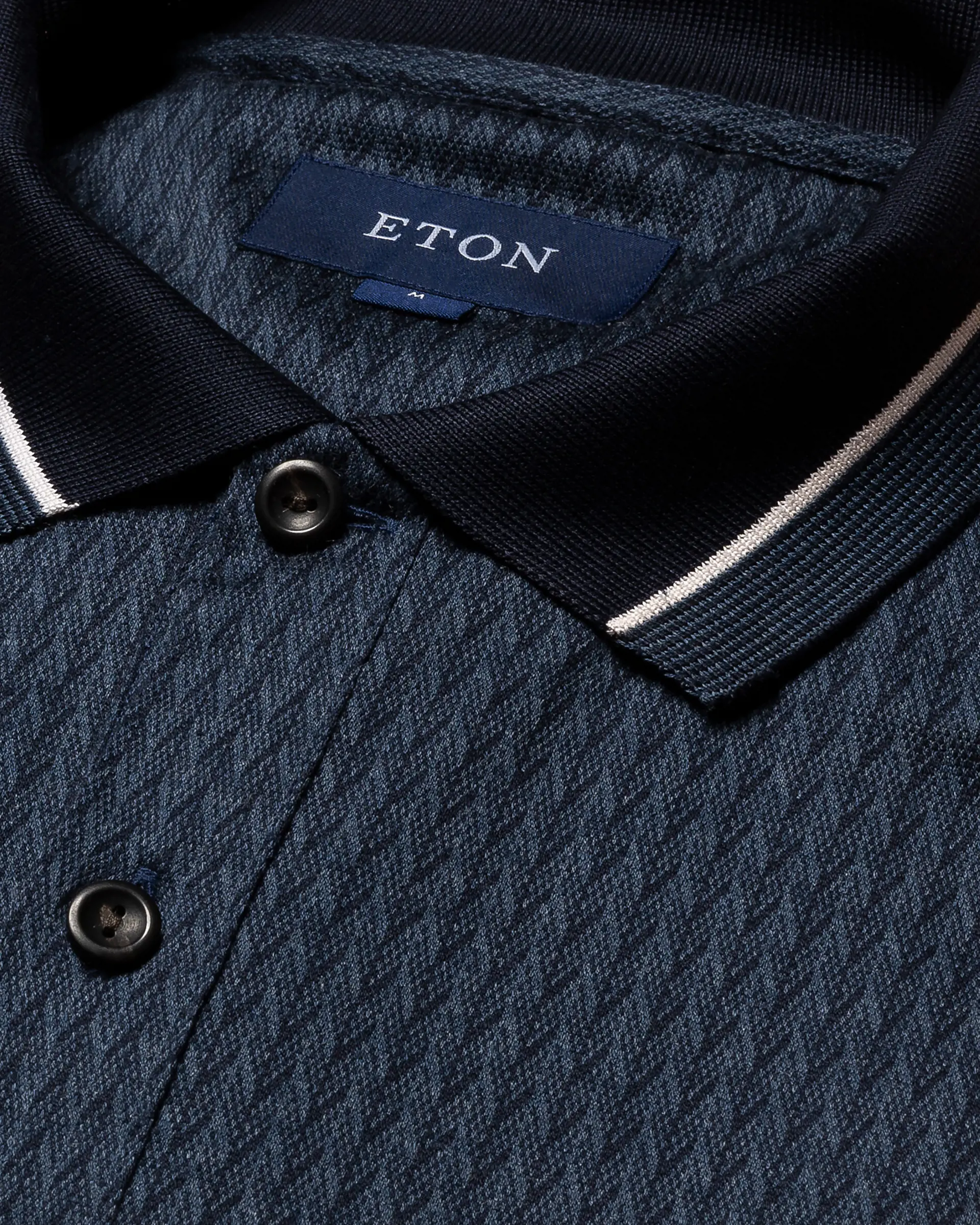 Eton Fili Di Scozia Long Sleeve Slim Fit Polo Shirt