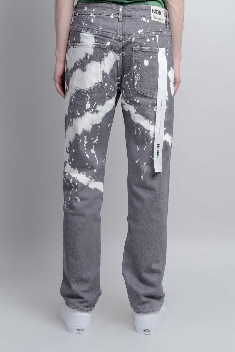 Neon Denim Brand Thunders in Grey Wash Bleach