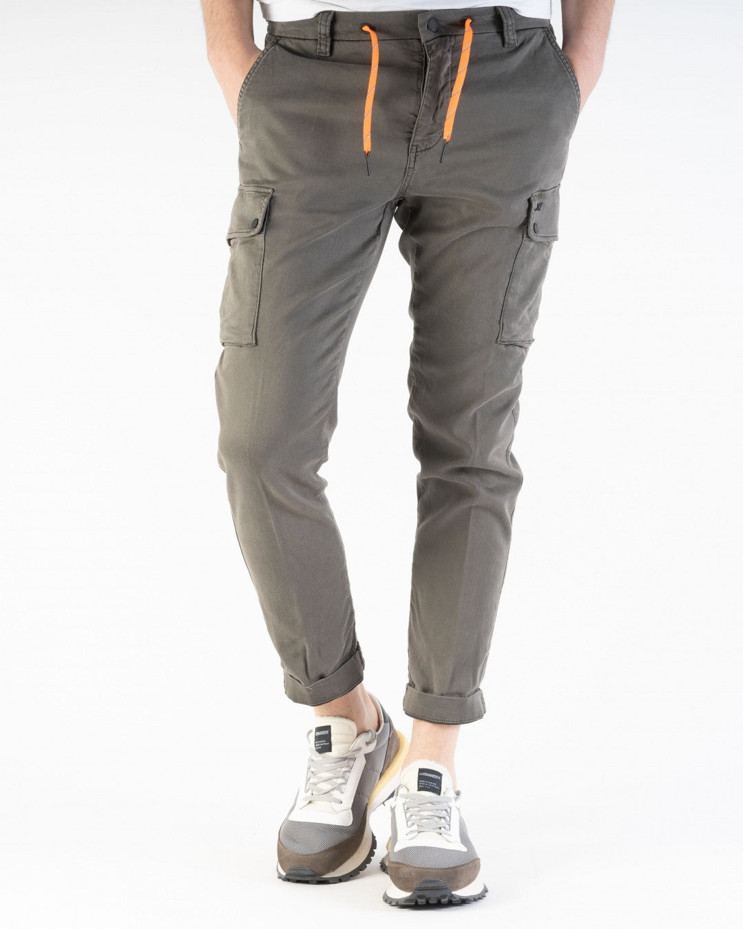 MASONS Cargo pants in stretch jersey Italian fit Chile athleisure