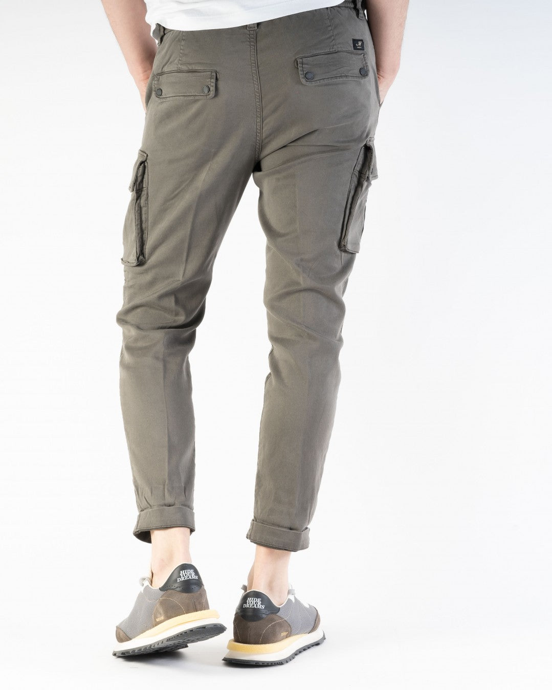 MASONS Cargo pants in stretch jersey Italian fit Chile athleisure