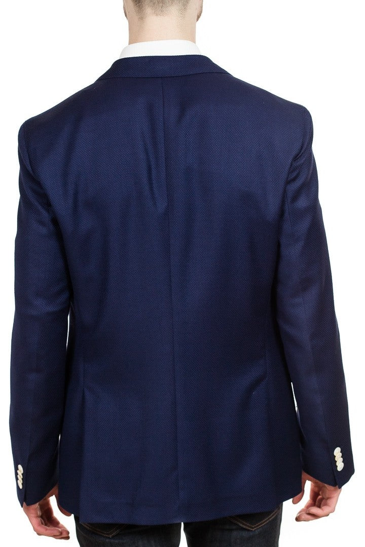 BOSS Hartlay Italian Woven Blazer in Navy