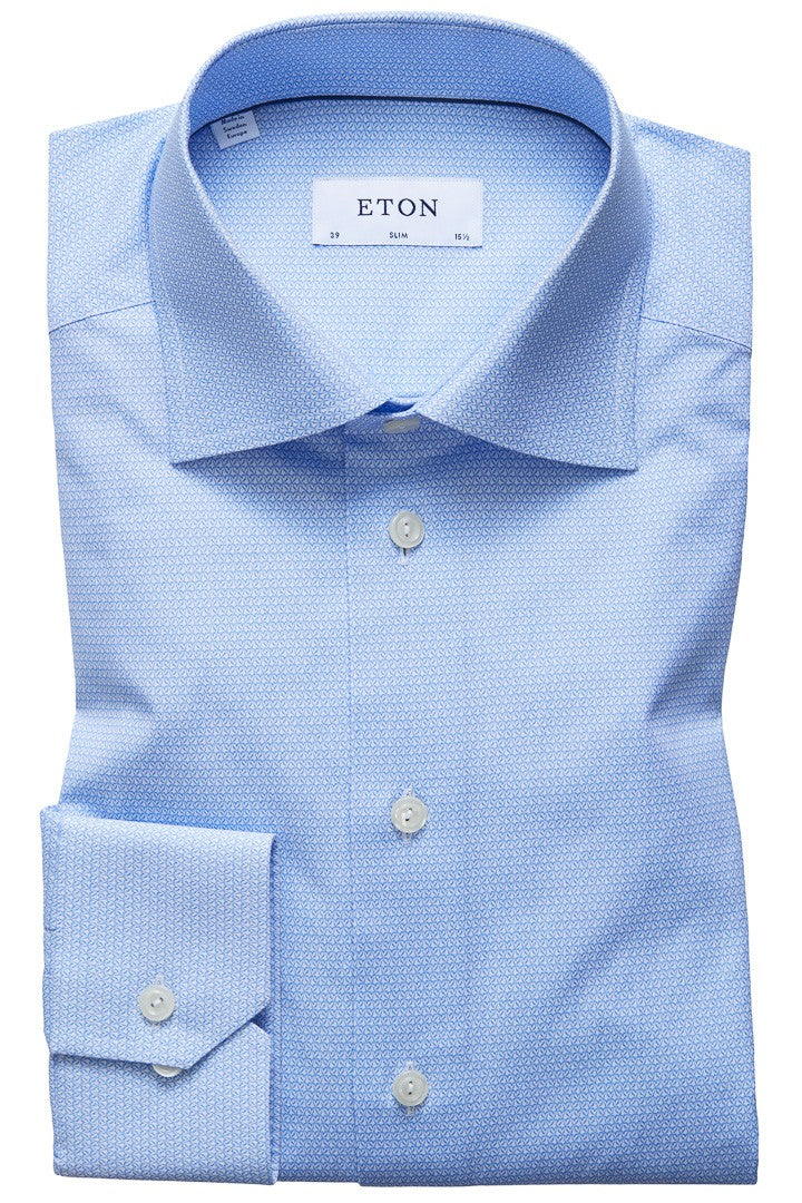 ETON Slim Fit Valentines Day Print Shirt