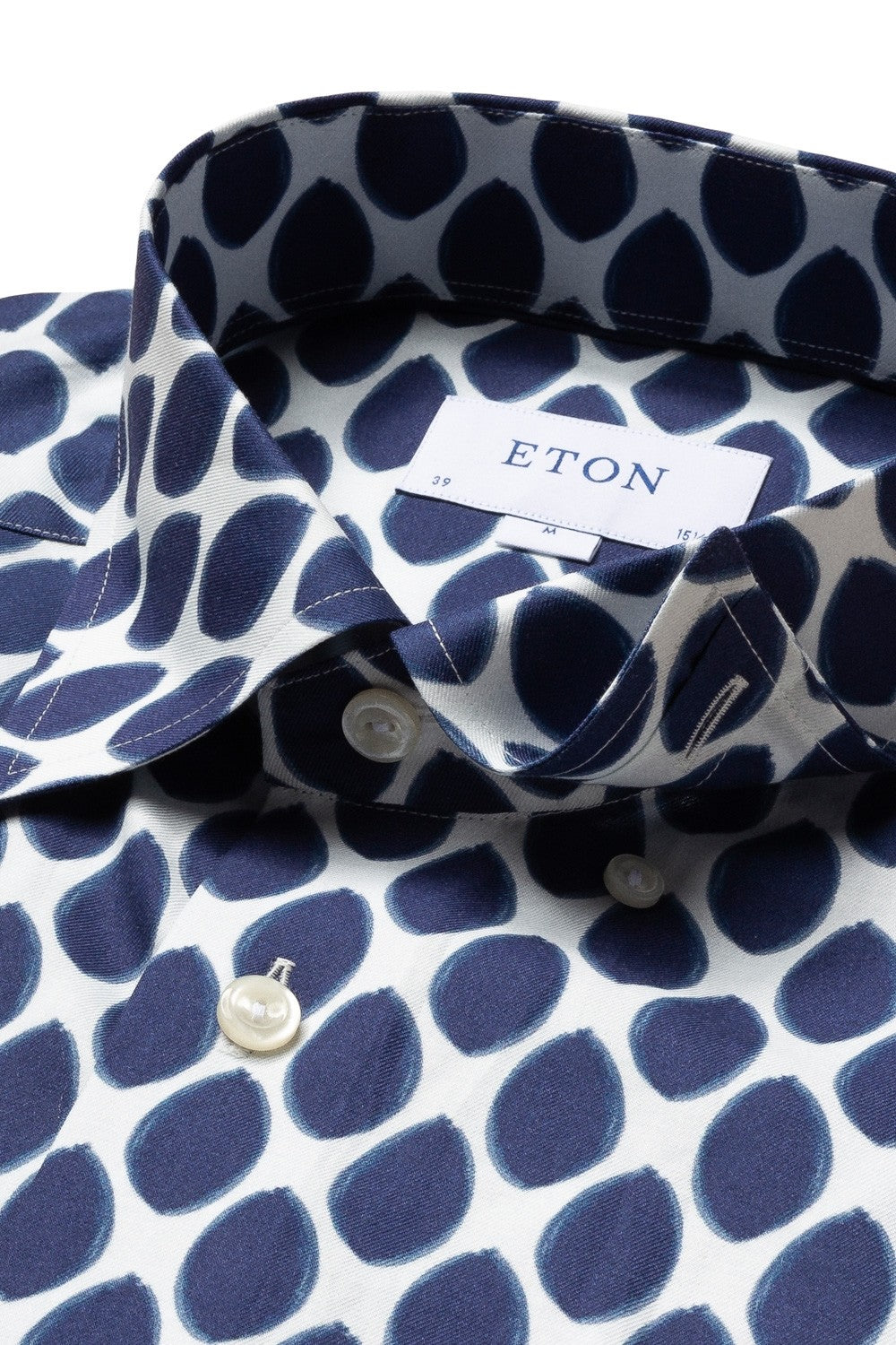 ETON Slim Fit Watercolour Dots Shirt