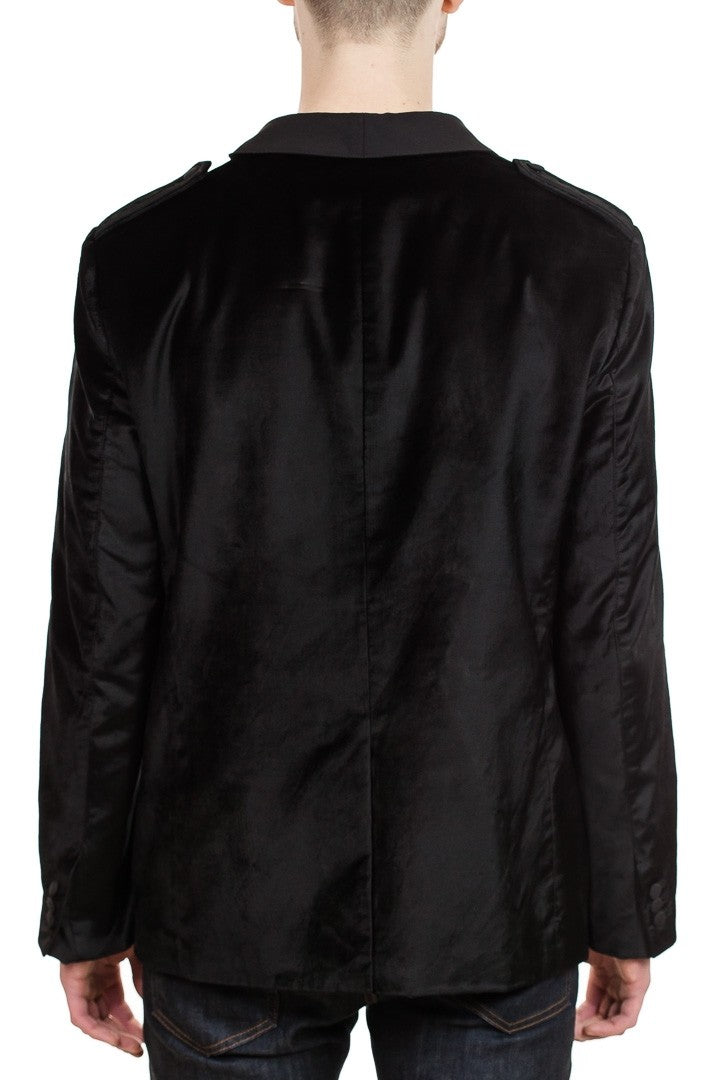 John Varvatos Shawl Collar Jacket in Black Velvet