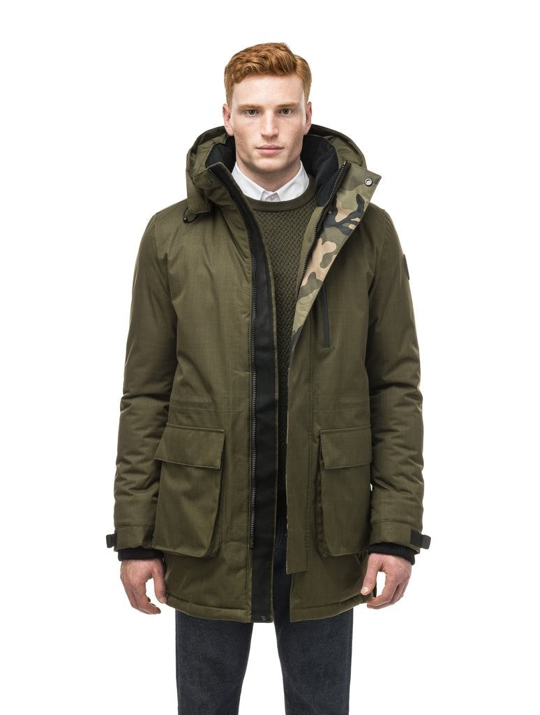 Nobis Martin Mens Hooded Parka in Fatigue