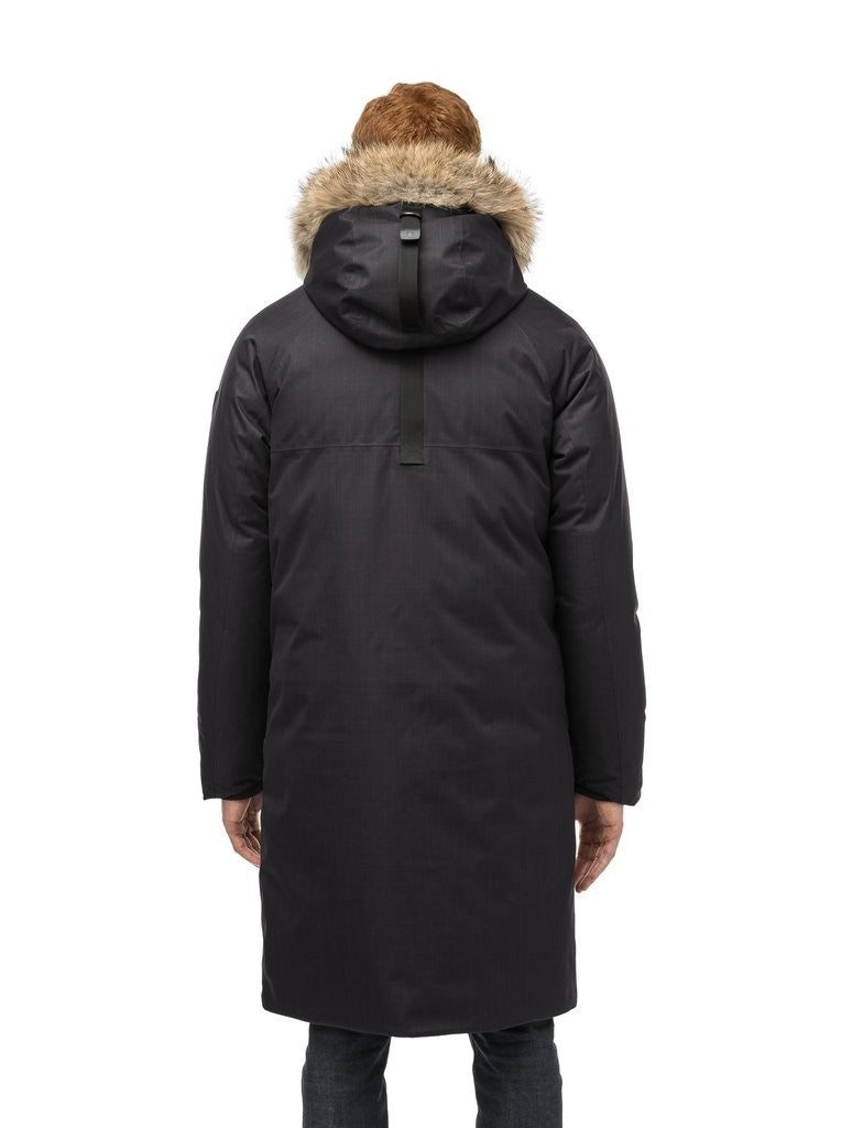 Nobis Will Mens Knee Length Parka in Black