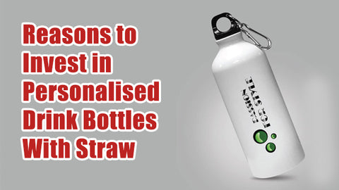 personalised drink bottles with straw