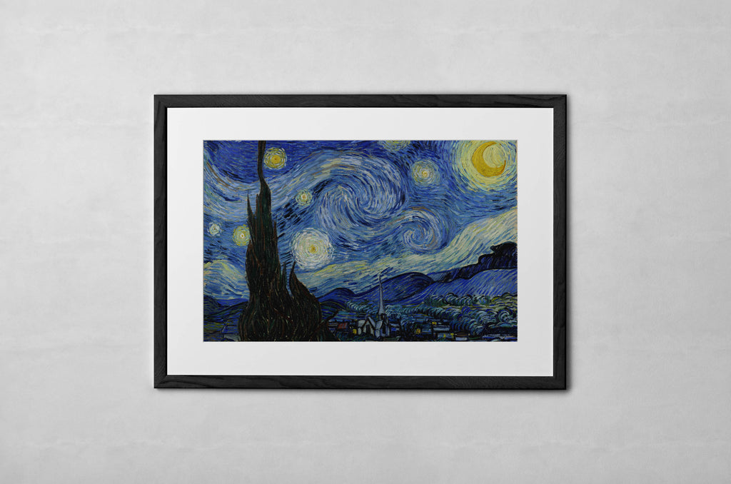 Starry Night - Vincent van Gogh - Framed and Mounted