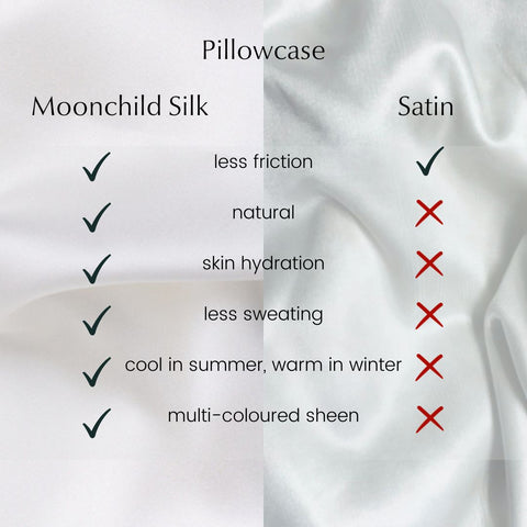 satin vs silk pillowcase