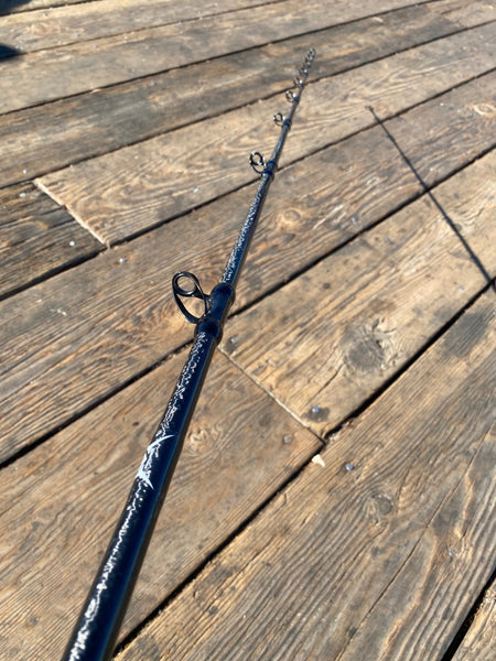 Custom Marbled Surf Fishing (LBSF) Casting Rods by Shark Fishing
