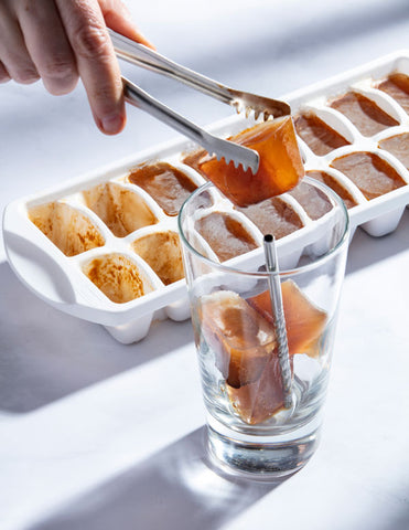 Cold brew coffee ice cubes.