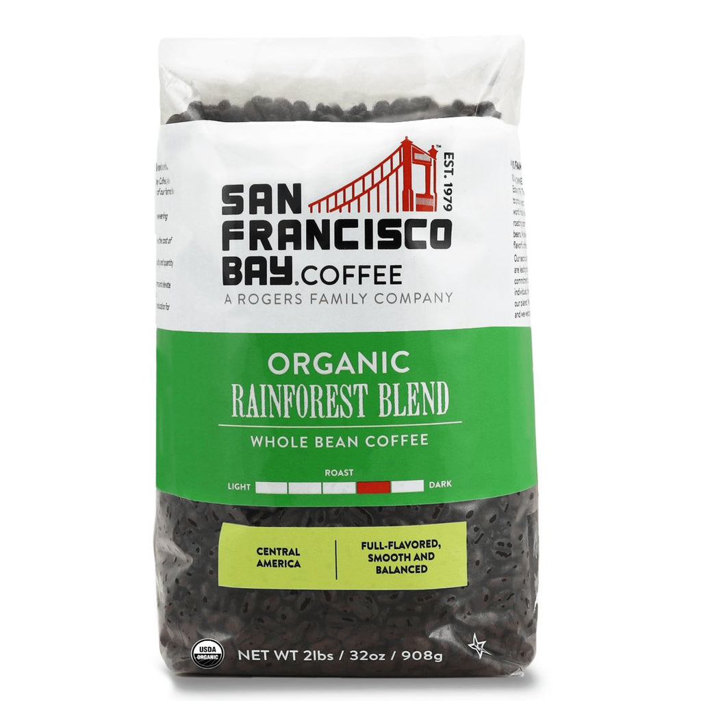 Rainforest Blend Coffee Organic 2 Lb Bag San Francisco Bay Gourmet Coffee Tea Market Sf Bay Coffee