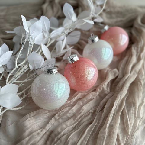 Glitter Baubles DIY