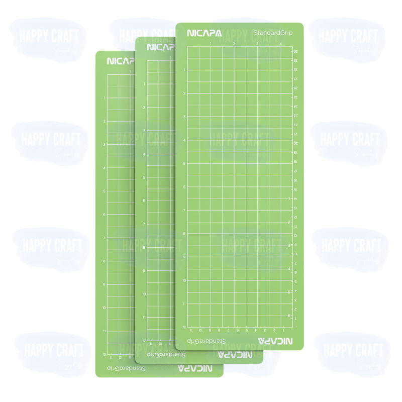 NICAPA Cricut Cutting Mats (3 Pack Standard Grip) 12x24