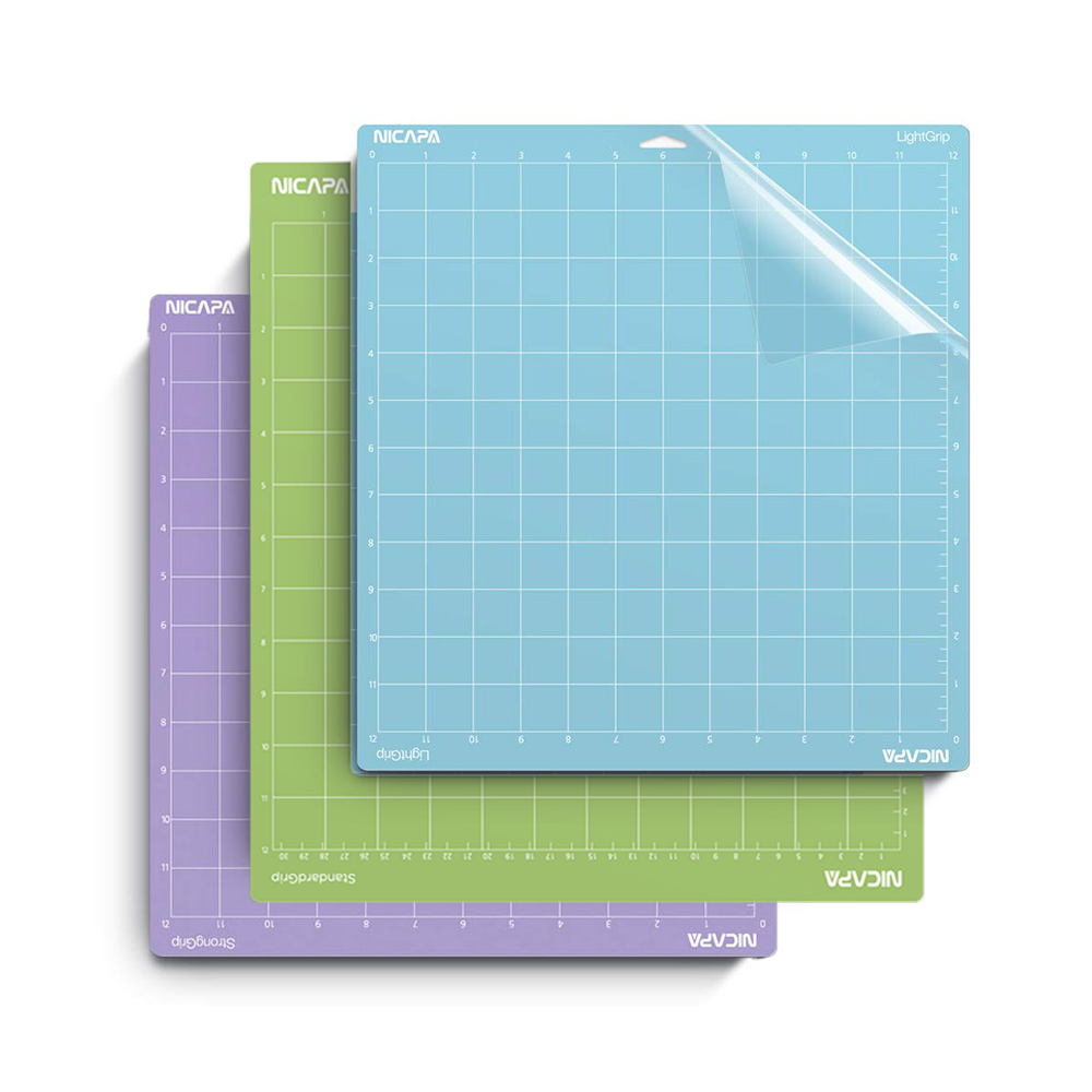 NICAPA Cricut Cutting Mats (3 Pack Standard Grip) 12 x 24