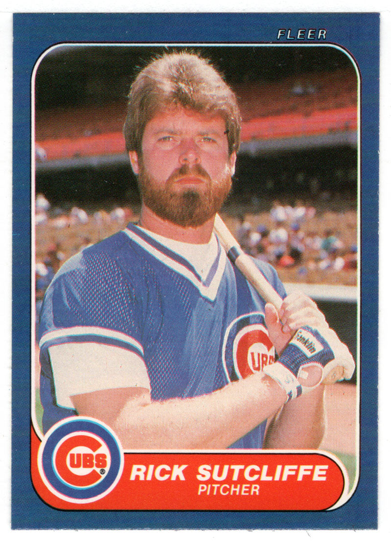 Rick Sutcliffe - Chicago Cubs (MLB Baseball Card) 1986 Fleer # 383 Min –  PictureYourDreams